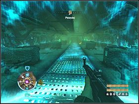 Wejdź do sali, która była chroniona przez pola siłowe i ruszaj prosto - Etap 9 - Pieczary (cz.2) | Opis przejścia Wolfenstein - Wolfenstein - poradnik do gry