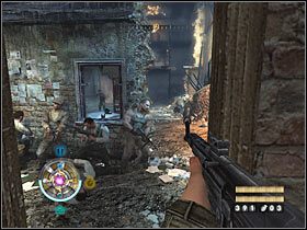 Musisz teraz powrócić do swoich sojuszników, którzy stoją na dole - Etap 10 - Kościół (cz.1) | Opis przejścia Wolfenstein - Wolfenstein - poradnik do gry