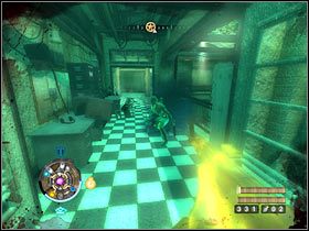 Wybierz jedyne możliwe przejście, ale uważaj na zmutowane stwory, który wkrótce wybiegną Ci na powitanie - Etap 13 - Szpital (cz.2) | Opis przejścia Wolfenstein - Wolfenstein - poradnik do gry