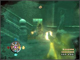 W nowym korytarzu skręć w lewo i w dalszym ciągu podążaj przed siebie - Etap 17 - Szczyt zamku (cz.1) | Opis przejścia Wolfenstein - Wolfenstein - poradnik do gry