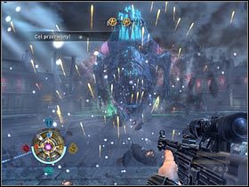 Czeka Cię teraz drobna zmiana, bo będziesz atakowany przez cele z powietrza - Etap 17 - Szczyt zamku (cz.2) | Opis przejścia Wolfenstein - Wolfenstein - poradnik do gry