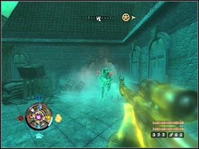 Jeśli planujesz zniszczenie ostatniej wieży radiowej udaj się na północ, skorzystaj z niewidzialnej drabiny i w dobrze poznany już sposób załóż ładunek wybuchowy (uwaga na żołnierza z pistoletem Tesli - Etap 18 - Zachodnie centrum | Opis przejścia Wolfenstein - Wolfenstein - poradnik do gry