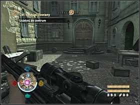 Po dotarciu do badanej już wcześniej klatki schodowej z windą ruszaj na dół - Etap 19 - Radiostacja | Opis przejścia Wolfenstein - Wolfenstein - poradnik do gry