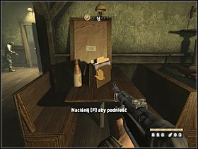 Sekret 1 - Pociąg Operacji Specjalnych: Po wyjściu z kuchni, gdzie do zabrania były elementy wyposażenia - Etap 1 - Wywiad | Sekrety Wolfenstein - Wolfenstein - poradnik do gry