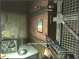 Sekret 5 - Zniszczone wyposażenie: Po przedostaniu się do drugiego budynku nie schodź od razu na dół, tylko skieruj się prosto (screen 1) - Etap 1 - Wywiad | Sekrety Wolfenstein - Wolfenstein - poradnik do gry