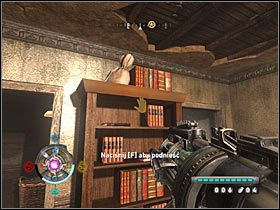 Sekret 12 (zachód): W środkowej części dzielnicy, na jednej z szafek wewnątrz budynku - Etap 1 i 6 - Złoto (cz.2) | Sekrety Wolfenstein - Wolfenstein - poradnik do gry