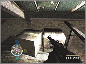 Sekret 33 (wschód): Na poddaszu budynku zlokalizowanego na południowy-wschód od głównego placu - Etap 1 i 6 - Złoto (cz.4) | Sekrety Wolfenstein - Wolfenstein - poradnik do gry