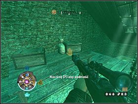 Sekret 36 (wschód): Na poddaszu budynku zlokalizowanego na wschód od głównego placu - Etap 1 i 6 - Złoto (cz.5) | Sekrety Wolfenstein - Wolfenstein - poradnik do gry