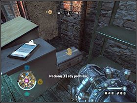 Sekret 14: Po znalezieniu się na górze hali skorzystaj z przejścia pokazanego na pierwszym screenie - Etap 10 - Złoto (cz.2) | Sekrety Wolfenstein - Wolfenstein - poradnik do gry