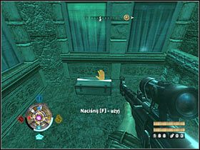 Sekret 18 (wschodnie centrum): W południowo-wschodniej części północnego placu skorzystaj z niewidzialnej drabiny - Etap 15 i 18 - Złoto (cz.3) | Sekrety Wolfenstein - Wolfenstein - poradnik do gry