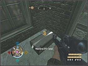 Sekret 33 (zachodnie centrum): Po drodze do przejścia na lotnisko zbadaj zachodnią alejkę - Etap 15 i 18 - Złoto (cz.4) | Sekrety Wolfenstein - Wolfenstein - poradnik do gry