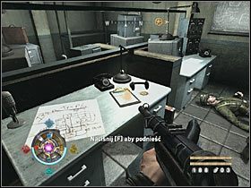 Sekret 2 - Pułapka antenowa: Po wyjściu z drugiego szybu wentylacyjnego i zabiciu pięciu wrogów rozejrzyj się po lewej stronie - Etap 19 - Wywiad i Księgi | Sekrety Wolfenstein - Wolfenstein - poradnik do gry