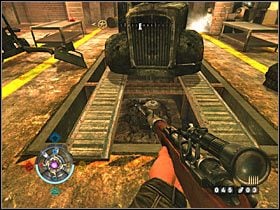 Sekret 2 (zachodnie lotnisko): Magazyn, w którym rozpoczynasz misję - Etap 20 i 21 - Złoto (cz.1) | Sekrety Wolfenstein - Wolfenstein - poradnik do gry