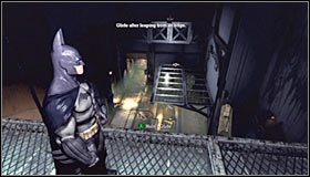 Musisz teraz wycelować w pokazaną na pierwszym screenie górną półkę - Intensive Treatment (cz.1) | Opis przejścia Batman Arkham Asylum - Batman: Arkham Asylum - poradniki