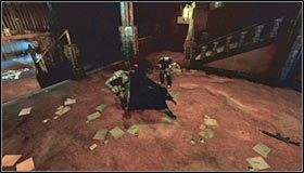 Znajdziesz się nad rozległą salą, pilnowaną przez trzech przeciwników - Arkham Mansion (cz.1) | Opis przejścia Batman Arkham Asylum - Batman: Arkham Asylum - poradniki