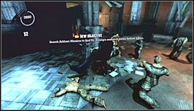 Zeskocz na dół, a znajdziesz się bezpośrednio nad pomieszczeniem okupowanym przez siły wroga - Arkham Mansion (cz.1) | Opis przejścia Batman Arkham Asylum - Batman: Arkham Asylum - poradniki