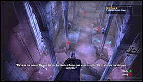 Ślady prowadzą naturalnie na zewnątrz, tak więc musisz powrócić do strefy East Wing Corridor - Arkham Mansion (cz.4) | Opis przejścia Batman Arkham Asylum - Batman: Arkham Asylum - poradniki