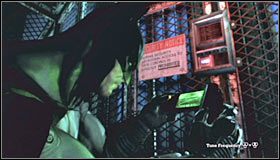Z nowo odblokowanego gadżetu musisz od razu skorzystać - Penitentiary (cz.1) | Opis przejścia Batman Arkham Asylum - Batman: Arkham Asylum - poradniki
