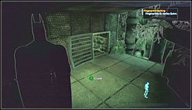 Pierwszy wariant zakłada wspięcie się na balkonik i skorzystanie z pokazanej na pierwszym screenie drabiny - Botanical Gardens (cz.2) | Opis przejścia Batman Arkham Asylum - Batman: Arkham Asylum - poradniki