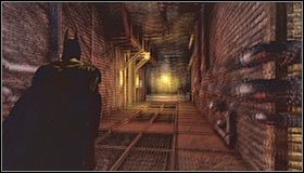 Po znalezieniu się w częściowo zalanym tunelu podejdź kawałek do przodu i obróć się w prawo - Caves #2 (cz.2) | Opis przejścia Batman Arkham Asylum - Batman: Arkham Asylum - poradniki