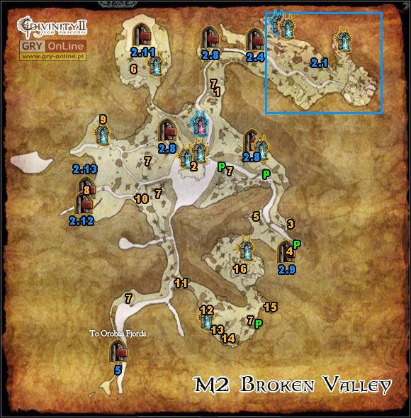 1 - [M2] Mapy - Broken Valley | Mapy i lista zadań | Divinity II Ego Draconis - Divinity II: Ego Draconis - poradniki