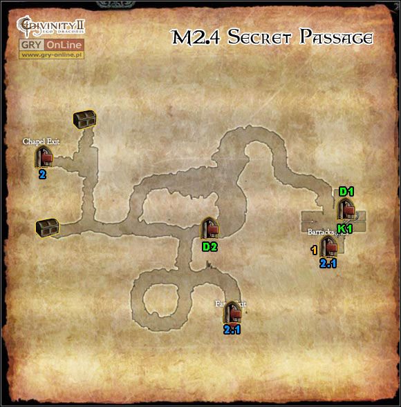 1 - [M2] Mapy - Secret Passage, Lost Cavern, Old Cave | Mapy i lista zadań - Divinity II: Ego Draconis - poradniki