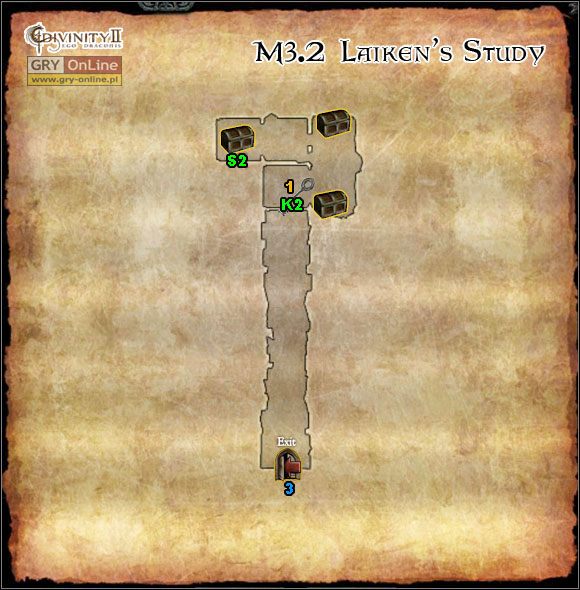 1 - [M3] Mapy - Vaccas Cave, Laikens Study | Mapy i lista zadań - Divinity II: Ego Draconis - poradniki