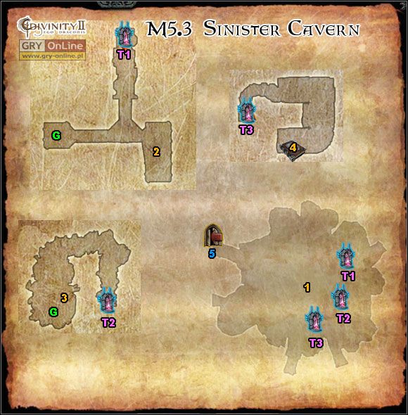 1 - [M5] Mapy - Broken Valley, Primordial Cave, Sinister Cavern | Mapy i lista zadań - Divinity II: Ego Draconis - poradniki