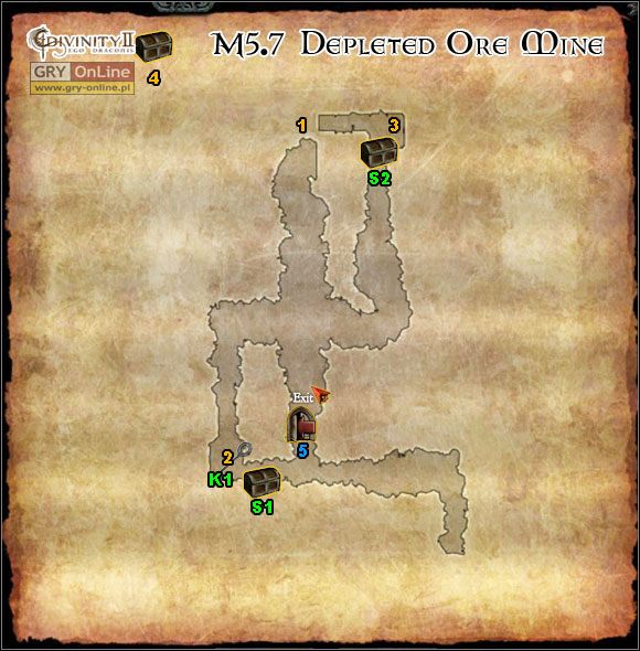 1 - [M5] Mapy - Depleted Ore Mine, Stones Flying Fortress, High Hall Mines | Mapy i lista zadań - Divinity II: Ego Draconis - poradniki