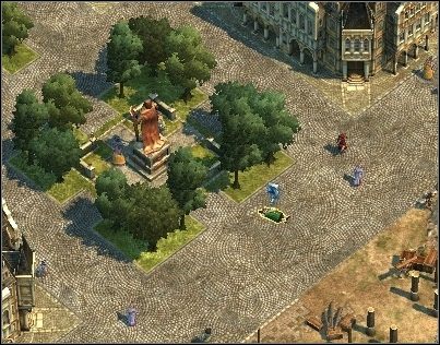 Śpiący, obok pomnika, Mistrz budowy. - Rozdział I - Wyznanie wiary (cz.2) | Kampania Anno 1404 - Anno 1404 - poradnik do gry