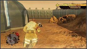 Do kolejnych maszyn dostajemy się wąskimi wąwozami #1 , a kiedy już wszystkie pięć myśliwców zostanie zaminowanych (ewentualnie zniszczonych przez nas