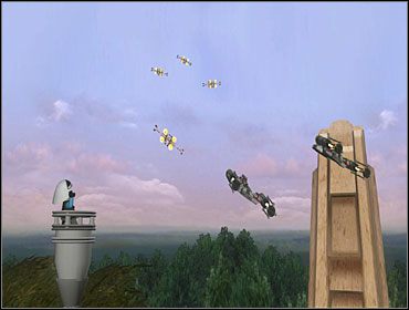 Na tym poziomie po raz pierwszy pilotujesz statek kosmiczny - w tym przypadku jest to X-Wing - Chapter 6 - Rebel Attack - Story Mode - Episode 4 - LEGO Star Wars: The Complete Saga - poradnik do gry