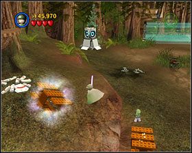 Po zestrzeleniu czterech przeciwników przyjdzie ci znowu walczyć z AT-ST - Chapter 3 - Speeder Showdown - Story Mode - Episode 6 - LEGO Star Wars: The Complete Saga - poradnik do gry