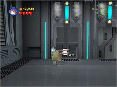 Niech R2 i 3PO otworzą odpowiadające im drzwi w sali, w której w Story Mode użyłeś Mocy do zdetonowania kontenera, celem otworzenia przejścia dalej - Chapter 2 - Chancellor in Peril - Free Play - Episode 3 - LEGO Star Wars: The Complete Saga - poradnik do gry