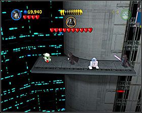 Na początku ostatniej sekcji, widać go jak na dłoni - Chapter 5 - Cloud City Trap - Free Play - Episode 5 - LEGO Star Wars: The Complete Saga - poradnik do gry