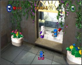 Po przejściu przez pierwszą balustradę wskocz piętro wyżej - Chapter 3 - Escape from Naboo - Challenges - Episode 1 - LEGO Star Wars: The Complete Saga - poradnik do gry