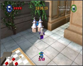 Na placu na środku którego znajdują się klocki - Chapter 3 - Escape from Naboo - Challenges - Episode 1 - LEGO Star Wars: The Complete Saga - poradnik do gry