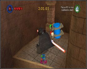 Po wejściu do jadalni, wejdź na schody i przejdź do okrągłej sali - Chapter 5 - Retake Theed Palace - Challenges - Episode 1 - LEGO Star Wars: The Complete Saga - poradnik do gry