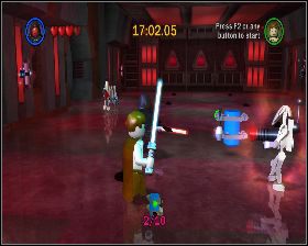 W tej samej lokacji udaj się podwójną windą na wyższa platformę - Chapter 6 - Darth Maul - Challenges - Episode 1 - LEGO Star Wars: The Complete Saga - poradnik do gry