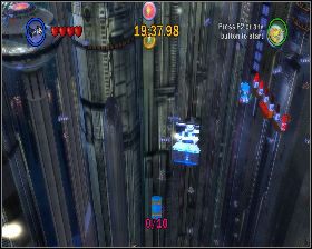 Na samym początku, za jednym z czerwonych znaków - Chapter 1 - Bounty Hunter Pursuit - Challenges - Episode 2 - LEGO Star Wars: The Complete Saga - poradnik do gry