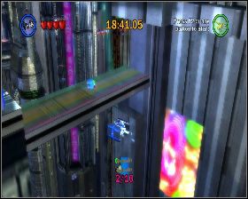 Na prawo od drapacza chmur z antenami, które można zniszczyć - Chapter 1 - Bounty Hunter Pursuit - Challenges - Episode 2 - LEGO Star Wars: The Complete Saga - poradnik do gry