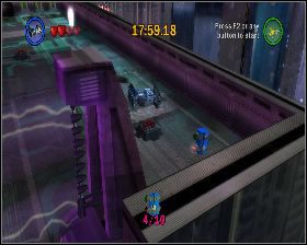 W pierwszej zamkniętej lokacji w dolnym narożniku z prawej - Chapter 1 - Bounty Hunter Pursuit - Challenges - Episode 2 - LEGO Star Wars: The Complete Saga - poradnik do gry