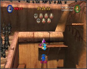 Na słupie, do którego przywiązana jest Padme - Chapter 4 - Jedi Battle - Challenges - Episode 2 - LEGO Star Wars: The Complete Saga - poradnik do gry