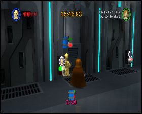 W pomieszczeniu z czterema drzwiami, otwórz drugie od prawej - Chapter 2 - Chancellor in Peril - Challenges - Episode 3 - LEGO Star Wars: The Complete Saga - poradnik do gry