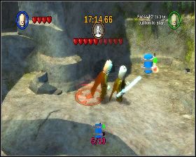 Na obniżonej półce skalnej, niedaleko poprzedniego kanistra - Chapter 3 - General Grievous - Challenges - Episode 3 - LEGO Star Wars: The Complete Saga - poradnik do gry