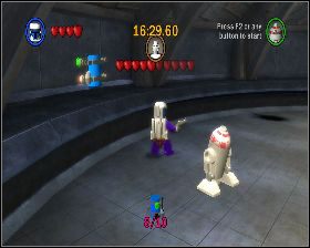 Na ścianie okrągłego budynku z prawej - Chapter 3 - General Grievous - Challenges - Episode 3 - LEGO Star Wars: The Complete Saga - poradnik do gry