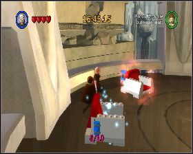 Przy zniszczonej kuli idź w dół i wejdź do sali obrad - Chapter 5 - Ruin of the Jedi - Challenges - Episode 3 - LEGO Star Wars: The Complete Saga - poradnik do gry