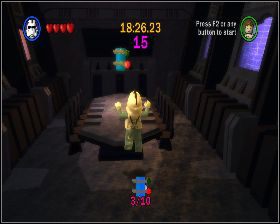 Na stole w pokoju z lewej, do którego możesz dostać się dzięki R2D2 - Chapter 6 - Darth Vader - Challenges - Episode 3 - LEGO Star Wars: The Complete Saga - poradnik do gry