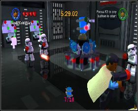 W pomieszczeniu, do którego trafisz po lokacji z przekręcanym mostem - Chapter 4 - Rescue The Princess - Challenges - Episode 4 - LEGO Star Wars: The Complete Saga - poradnik do gry