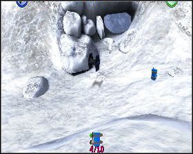 Przy pierwszym AT-AT skręć w lewo i przeleć przez bramę TIE - Chapter 1 - Hoth Battle - Challenges - Episode 5 - LEGO Star Wars: The Complete Saga - poradnik do gry